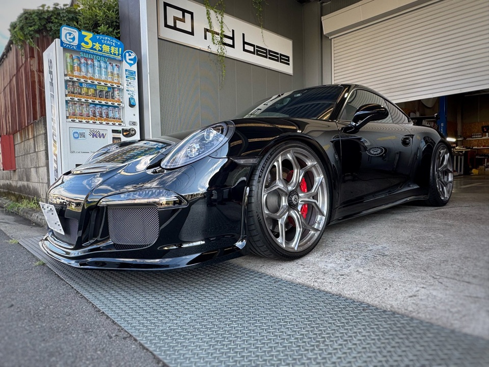 991 GT3 アライメント調整！
