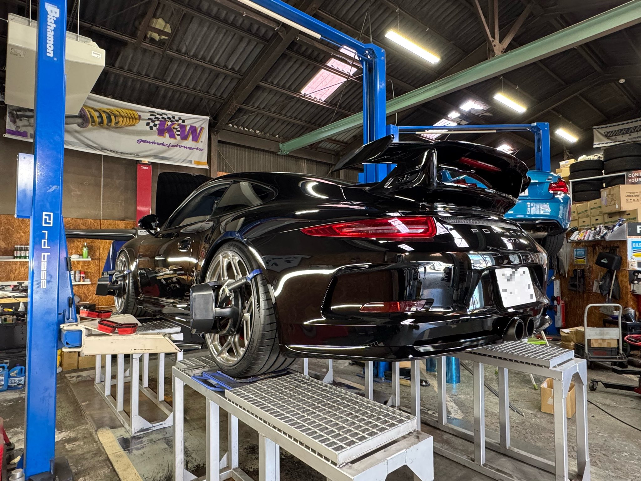 991 GT3 アライメント調整！