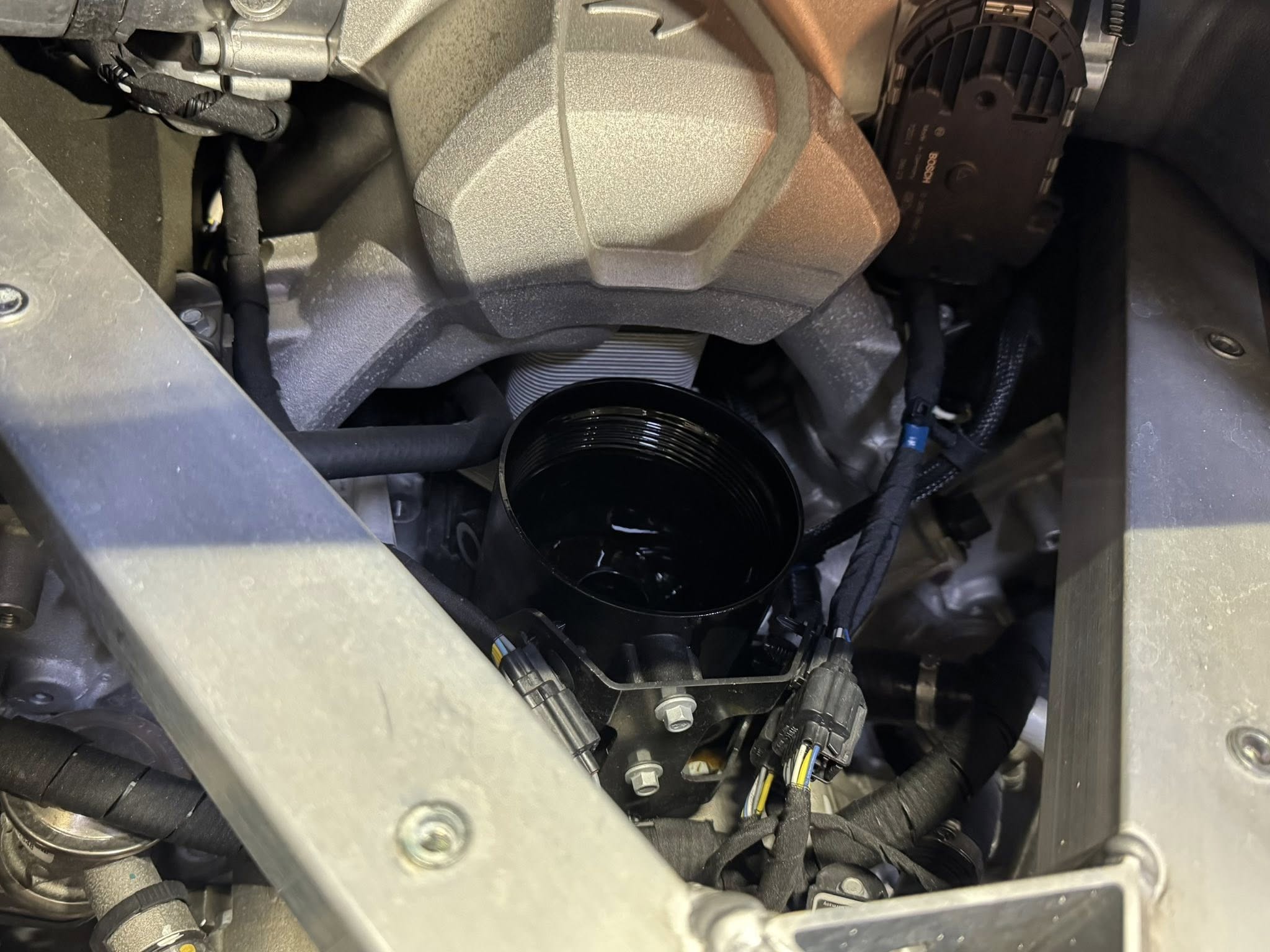 720S オイル交換 スペーサー取付！