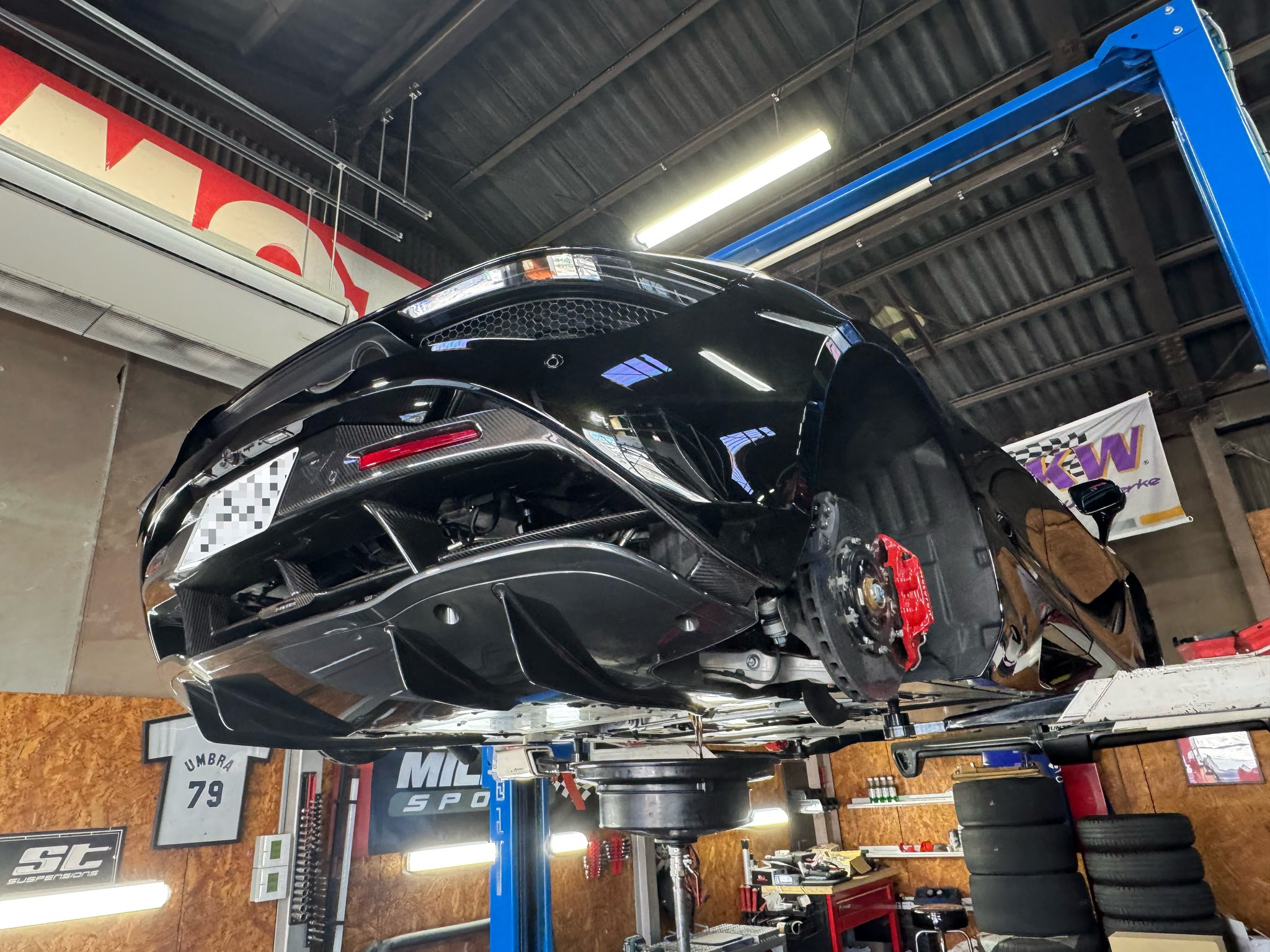 720S オイル交換 スペーサー取付！